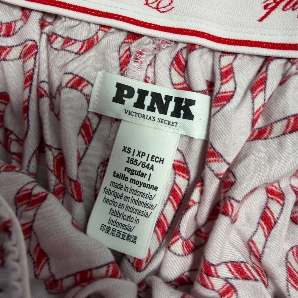 VS Pink Holiday Pajama Pants cozy Christmas loungewear TikTok flannel cotton - Picture 5 of 5